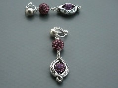 Ve fialové krajce - náhrdelník