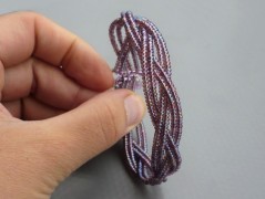 Ve fialové krajce - náhrdelník