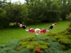 Ve fialové krajce - náhrdelník