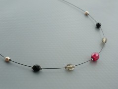 Ve fialové krajce - náhrdelník