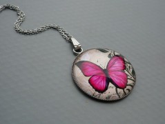 Ve fialové krajce - náhrdelník