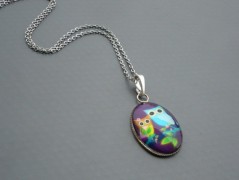 Ve fialové krajce - náhrdelník