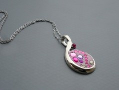 Ve fialové krajce - náhrdelník