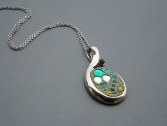 Ve fialové krajce - náhrdelník