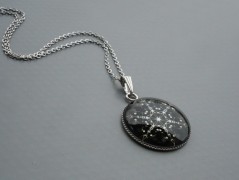 Ve fialové krajce - náhrdelník