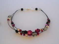 Ve fialové krajce - náhrdelník