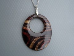 Ve fialové krajce - náhrdelník