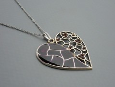 Ve fialové krajce - náhrdelník