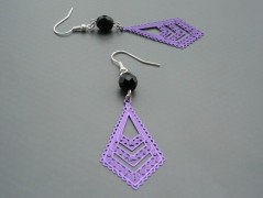 Ve fialové krajce - náhrdelník