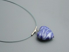 Ve fialové krajce - náhrdelník