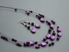 Ve fialové krajce - náhrdelník