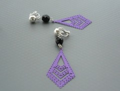 Ve fialové krajce - náhrdelník