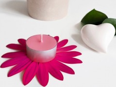 Přírodní čajová svíčka modrá