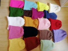 Pletená mega dlouhá čepice pruhy