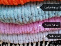 Pletená mega dlouhá čepice pruhy