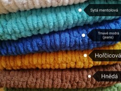 Pletená mega dlouhá čepice pruhy