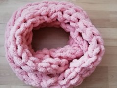 Pletená mega dlouhá čepice pruhy