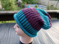 Pletená spadlá čepice,,,