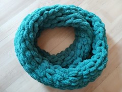 Pletená mega dlouhá čepice pruhy