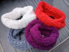 Pletená mega dlouhá čepice pruhy