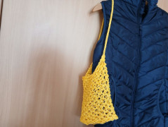 Pletená mega dlouhá čepice pruhy