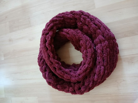 Měkký pletený nákrčník - ostružina dárek zima šála zimní měkoučký teplo zachumlání tunel 