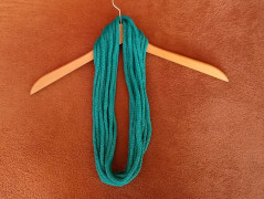 Pletená mega dlouhá čepice pruhy