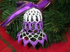 Háčkovaná velká šiška s kraječkou