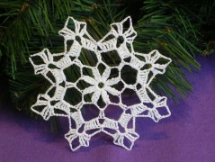 Háčkovaná velká šiška s kraječkou