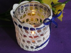 Háčkovaná velká šiška s kraječkou