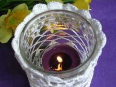 Háčkovaná velká šiška s kraječkou