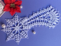 Háčkovaná velká šiška s kraječkou