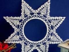 Háčkovaná velká šiška s kraječkou