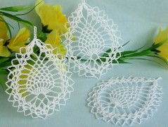 Háčkovaná velká šiška s kraječkou