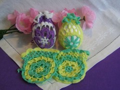 Háčkovaná velká šiška s kraječkou