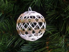 Háčkovaná velká šiška s kraječkou