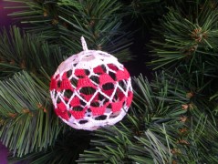 Háčkovaná velká šiška s kraječkou