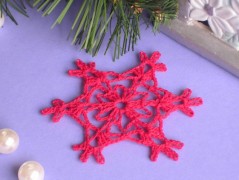 Háčkovaná velká šiška s kraječkou