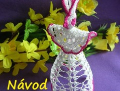 Háčkovaná velká šiška s kraječkou