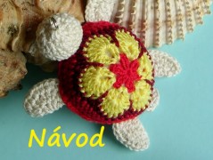 Háčkovaná velká šiška s kraječkou