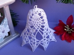 Háčkovaná velká šiška s kraječkou