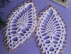 Háčkovaná velká šiška s kraječkou