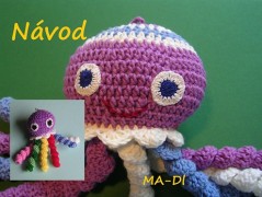 Háčkovaná velká šiška s kraječkou