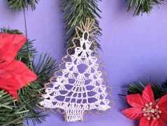 Háčkovaná velká šiška s kraječkou