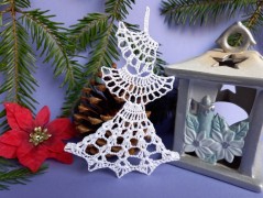 Háčkovaná velká šiška s kraječkou