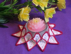 Háčkovaná velká šiška s kraječkou