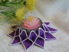 Háčkovaná velká šiška s kraječkou