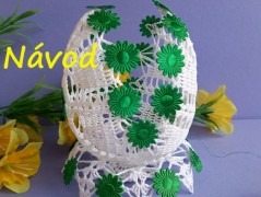 Háčkovaná velká šiška s kraječkou