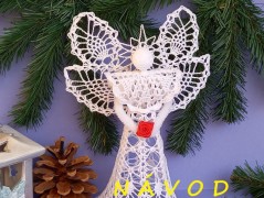 Háčkovaná velká šiška s kraječkou