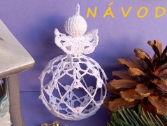 Háčkovaná velká šiška s kraječkou